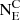 $ \mathrm {N}^{\mathrm {C}}_{\mathrm{E}} $