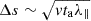 $ \Delta s \sim \sqrt{v t_{\mathrm{a}} \lambda_\parallel} $