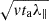 $ \sqrt{v t_{\mathrm{a}} \lambda_{\|}} $