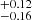 $ ^{+0.12}_{-0.16} $