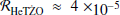 $ \mathcal{R}_\mathrm{HeT\dot{Z}O}\approx 4\times 10^{-5} $
