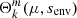$ \Theta_{k}^{m}(\mu, s_{\mathrm{env}}) $