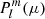 $ P_{l}^{m}(\mu) $
