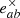 $ e^{\times}_{ab} $