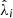 $ \hat{\lambda}_i $