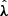 $ \hat{\boldsymbol{\lambda}} $