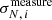 $ \sigma^{\mathrm{measure}}_{N,\,i} $