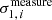 $ \sigma^{\mathrm{measure}}_{1,\,i} $