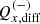 $ Q_{x, \mathrm{diff}}^{(-)} $