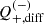 $ Q_{+, \mathrm{diff}}^{(-)} $