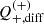 $ Q_{+, \mathrm{diff}}^{(+)} $