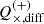 $ Q_{\times, \mathrm{diff}}^{(+)} $