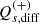 $ Q_{s, \rm diff}^{(+)} $