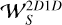 ${\cal W}_S^{2D1D}$