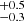 $ ^{+0.5}_{-0.3} $