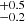 $ ^{+0.5}_{-0.2} $