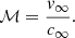 $$ \begin{aligned} \mathcal{M} = \frac{v_{\infty }}{c_{\infty }} . \end{aligned} $$