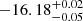 $ -16.18^{+0.02}_{-0.05} $
