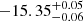 $ -15.35^{+0.05}_{-0.06} $