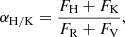 $$ \begin{aligned} \alpha _{\mathrm{H/K} }=\frac{F_\mathrm{H} +F_\mathrm{K} }{F_\mathrm{R} +F_\mathrm{V} }, \end{aligned} $$