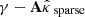 $ {{{{\gamma}}}}- {{\textbf{A}}}{\hat{{{{\kappa}}}}}_{\text{ sparse}} $
