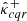 $ {{{{\hat{{{{\kappa}}}}}^{+}}_{cqr}}} $