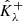 $ {{{\hat{{{{{{K}}}}}}}^{+}}_{{\lambda}}} $