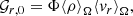 $$ \begin{aligned}&\mathcal{G} _{r,0} = \Phi {\langle \rho \rangle }_{\Omega }{\langle {v}_r\rangle }_{\Omega }, \end{aligned} $$