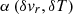 $ \alpha\left(\delta{v}_r, \delta T\right) $