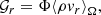 $$ \begin{aligned}&\mathcal{G} _r = \Phi {\langle \rho {v}_r\rangle }_{\Omega }, \end{aligned} $$