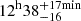$ 12^{\mathrm{h}}38^{+17\rm min}_{-16} $