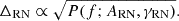 $$ \begin{aligned} \Delta _{\rm RN}\propto \sqrt{P(f; A_{\rm RN}, \gamma _{\rm RN})}. \end{aligned} $$