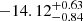 $ -14.12_{-0.84}^{+0.63} $