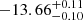 $ -13.66_{-0.10}^{+0.11} $
