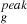 $ ^{peak}_{g} $