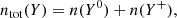 $$ \begin{aligned} n_{\mathrm{tot}}(Y) = n(Y^0) + n(Y^{+}), \end{aligned} $$