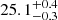 $ 25.1^{+0.4}_{-0.3} $