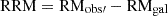 $ \mathrm{RRM} = \mathrm{RM}_\mathrm{obs\prime}-\mathrm{RM}_{\mathrm{gal}} $