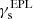 $ \rm\gamma^{\mathrm{EPL}}_s $
