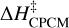 ${\rm{\Delta }}H_{{\rm{CPCM}}}^\ddag $