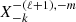$ X^{-(\ell+1),-m}_{-k} $