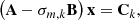 $$ \begin{aligned} \left(\mathbf A -\sigma _{m,k}\mathbf B \right)\mathbf x = \mathbf C _k, \end{aligned} $$