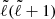 $ \tilde{\ell}(\tilde{\ell}+1) $