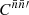 $ C^{\bar{n}\bar{n}\prime} $