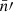 $ \bar{n}\prime $