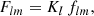 $$ \begin{aligned} F_{lm} = K_l \, f_{lm}, \end{aligned} $$