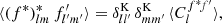 $$ \begin{aligned} \langle {(f^*)^*_{lm} \, f^{\prime }_{l^{\prime }m^{\prime }}}\rangle = \delta ^\mathrm{K}_{ll^{\prime }} \, \delta ^\mathrm{K}_{mm^{\prime }} \, \langle {C_l^{f^*\!f^{\prime }}}\rangle , \end{aligned} $$