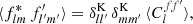 $$ \begin{aligned} \langle {f^*_{lm} \, f^{\prime }_{l^{\prime }m^{\prime }}}\rangle = \delta ^\mathrm{K}_{ll^{\prime }} \, \delta ^\mathrm{K}_{mm^{\prime }} \, \langle {C_l^{ff^{\prime }}}\rangle , \end{aligned} $$