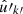 $ \hat{u}\prime_{k\prime} $