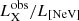 $ {L_{\mathrm{X}}^{\mathrm{obs}} /L_{\mathrm{[NeV]}}} $